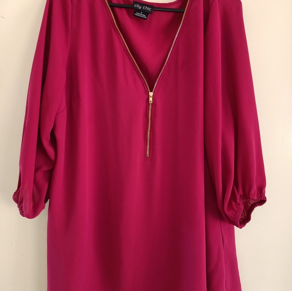 ❤️ HOST PICK ❤️ CITY CHIC Sexy Fling Top in Pink Size S - Picture 5 of 5